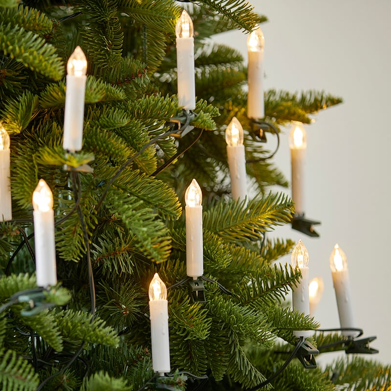 Vintage White Luxe Candle Lights