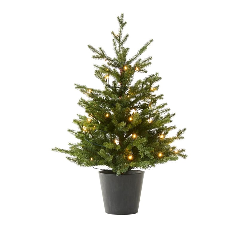 Potted LED Green Christmas Tree