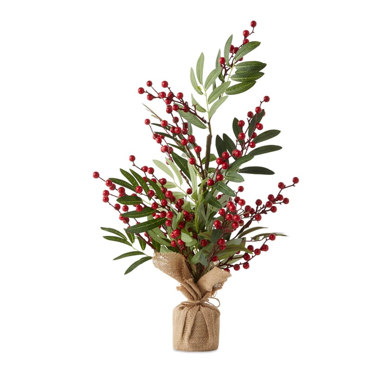 Berry Leaf Red & Green Luxe Tree
