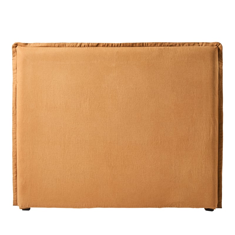 Stockholm Tobacco Belgian Linen Bedhead Slip Cover