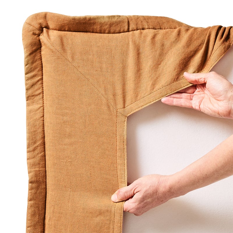 Stockholm Tobacco Belgian Linen Bedhead Slip Cover