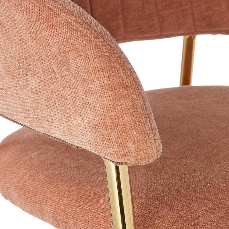 Shelby Rosewood & Gold Counter Stool