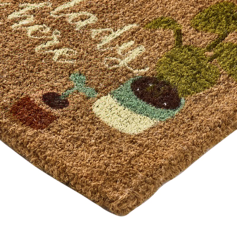 Coir Plant Lady Natural Doormat