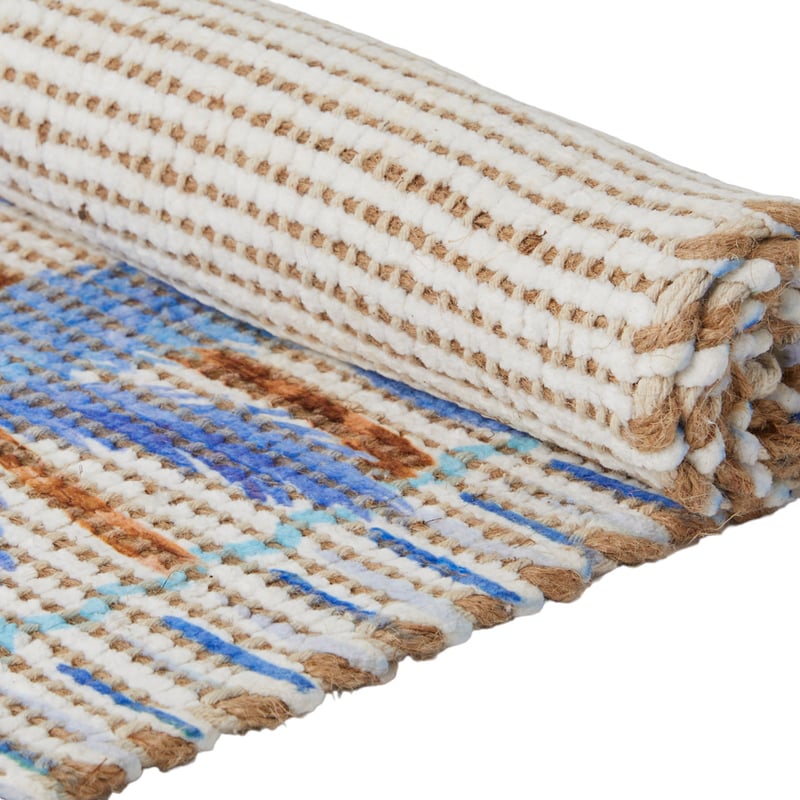 Monte Blue Palms Indoor Mat