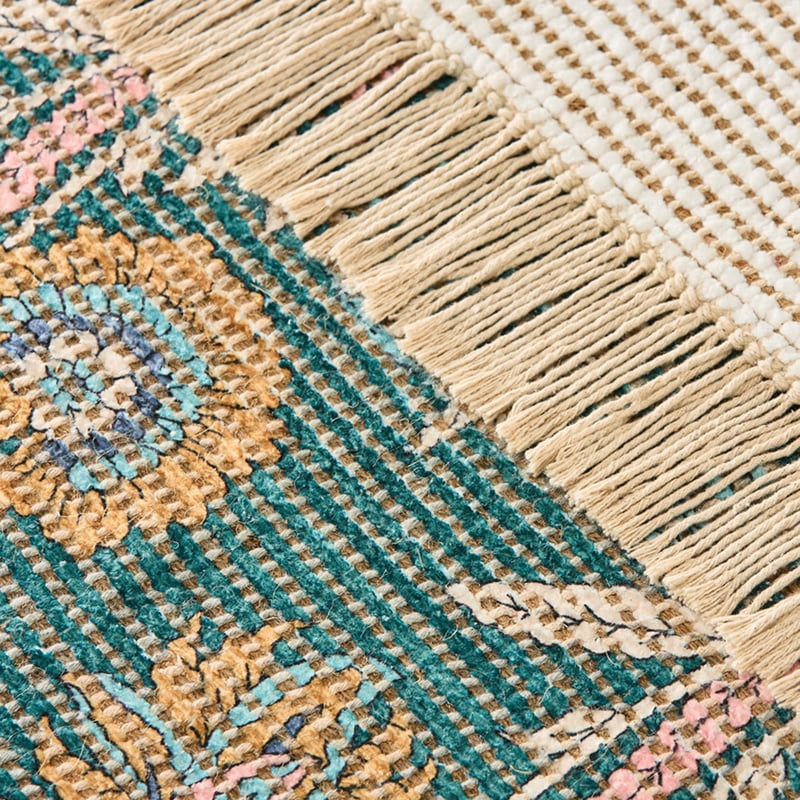 Monte Hungarian Floral Emerald Rug Runner