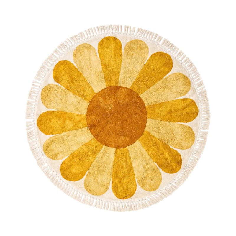 Daisy Mustard & Rust Rug