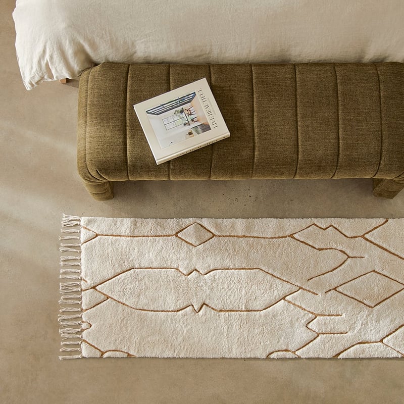 Caledonia Natural & Tobacco Rug Runner