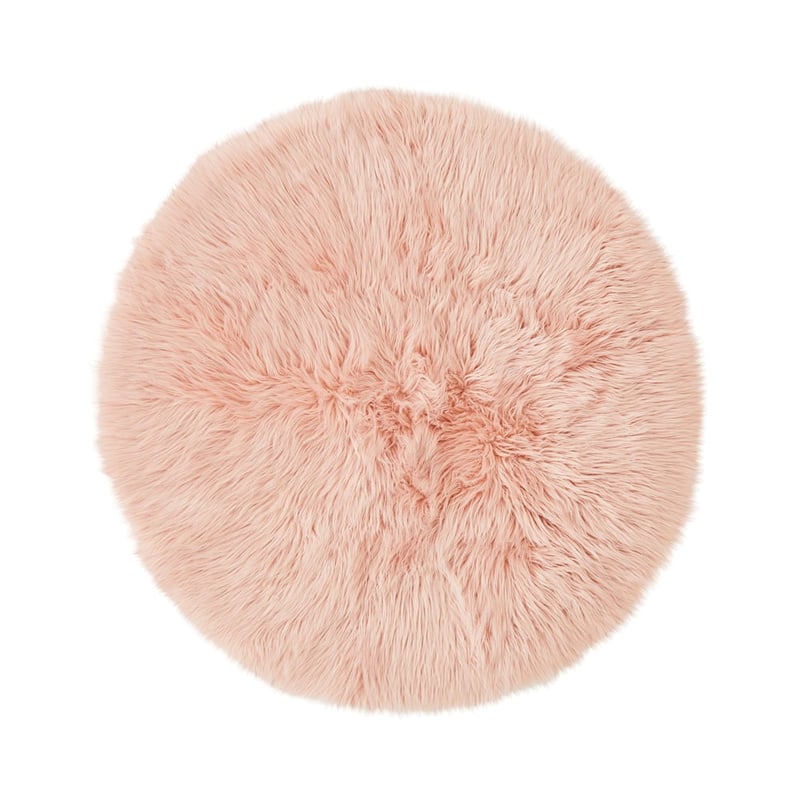 Pink Round Polar Rug