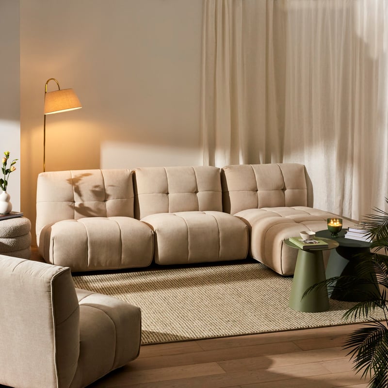 Miller Sand 1 Seater Lounge Chair