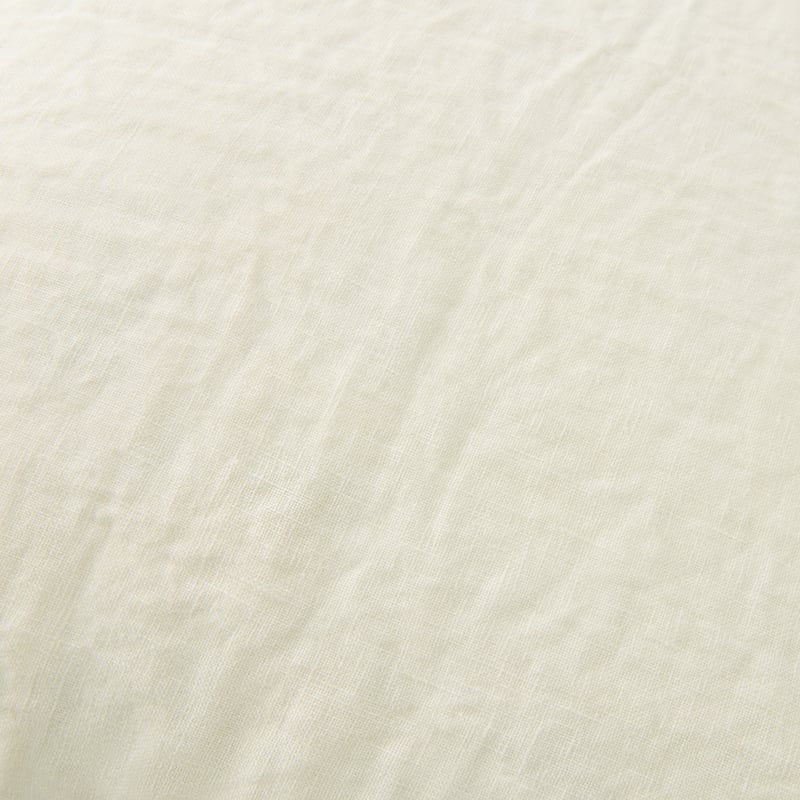 Belgian Coconut Vintage Washed Linen Cushion