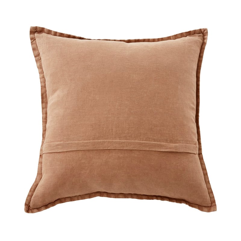 Belgian Hazelnut Vintage Washed Linen Cushion