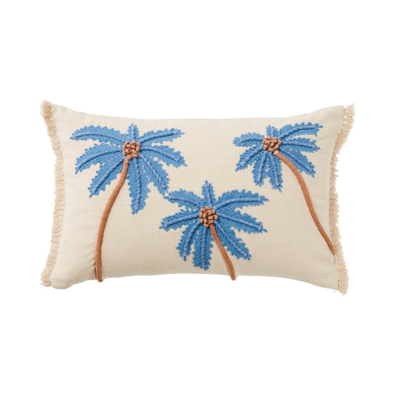 Boca Palm Blue Cushion