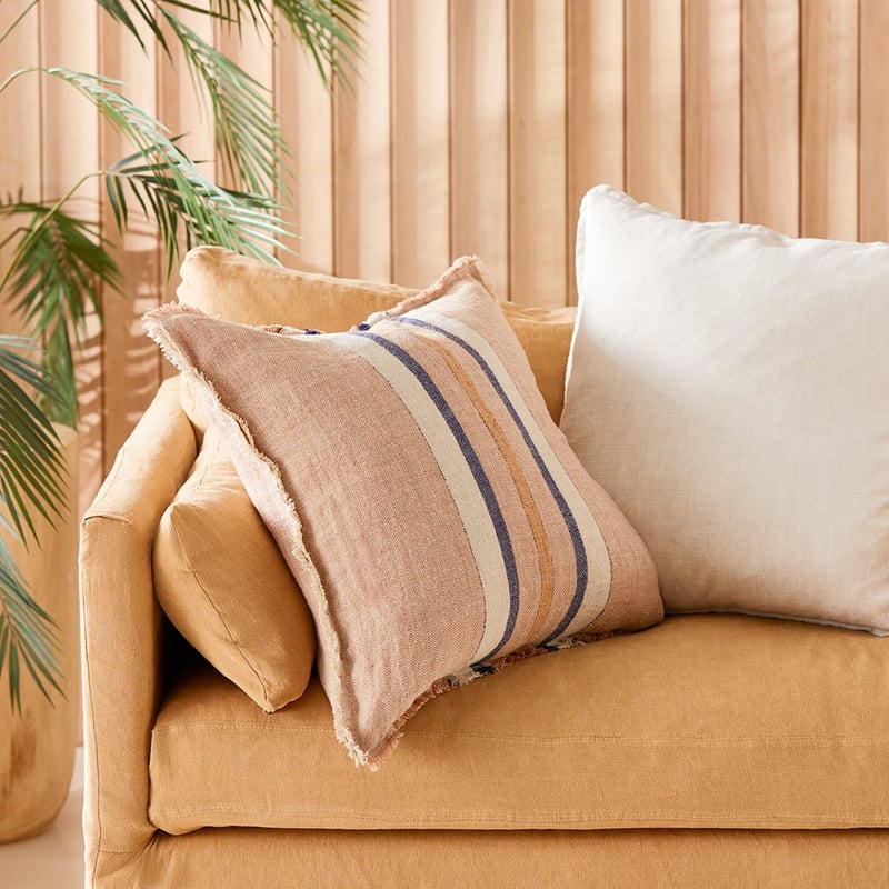 Indra Sandstone Linen Cushion