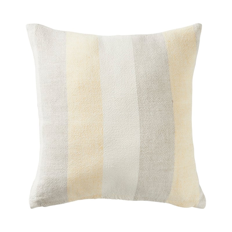Cabo Natural & Lemon Stripe Cushion