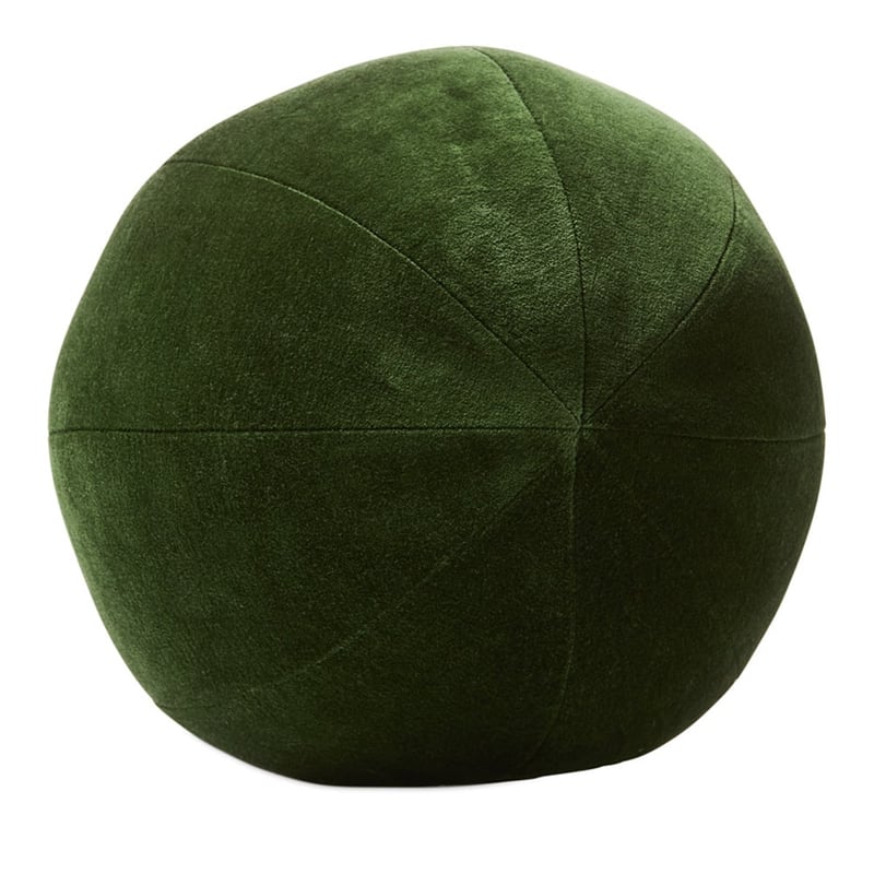 Bombay Olive Ball Velvet Cushion