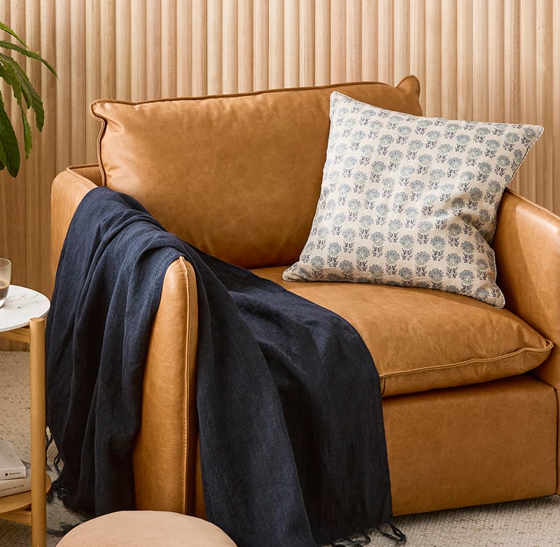 Nitara Slate Linen Cushion