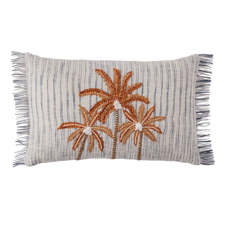 Palm Cove Blue Cushion