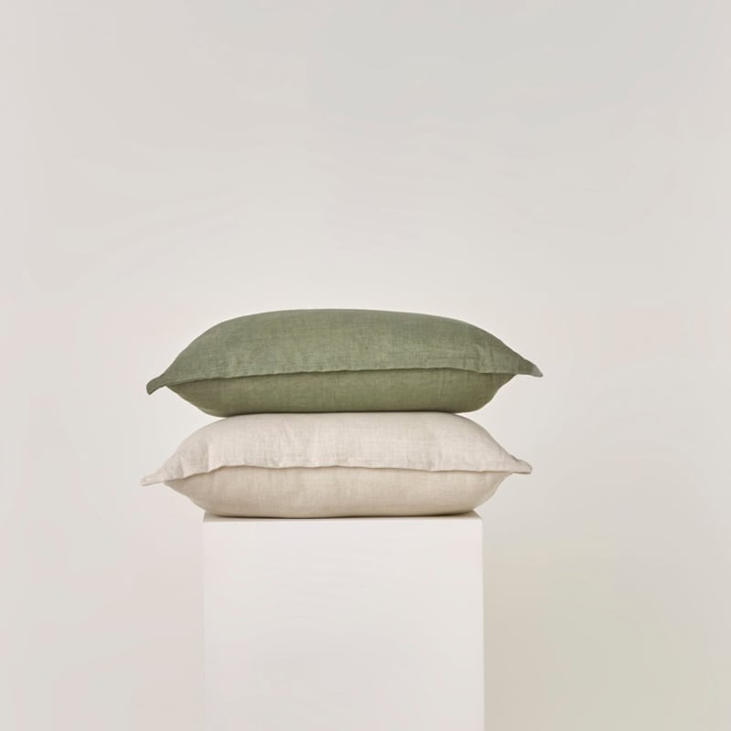 Jamie Linen Forest Long Cotton Cushion