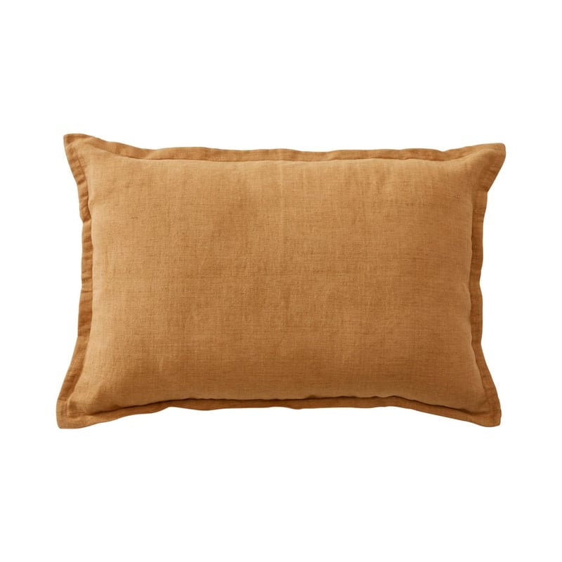 Jamie Linen Tobacco Long Cotton Cushion
