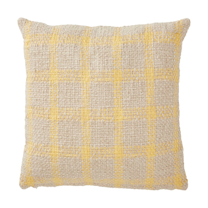 Portarlington Lemon Check Cushion