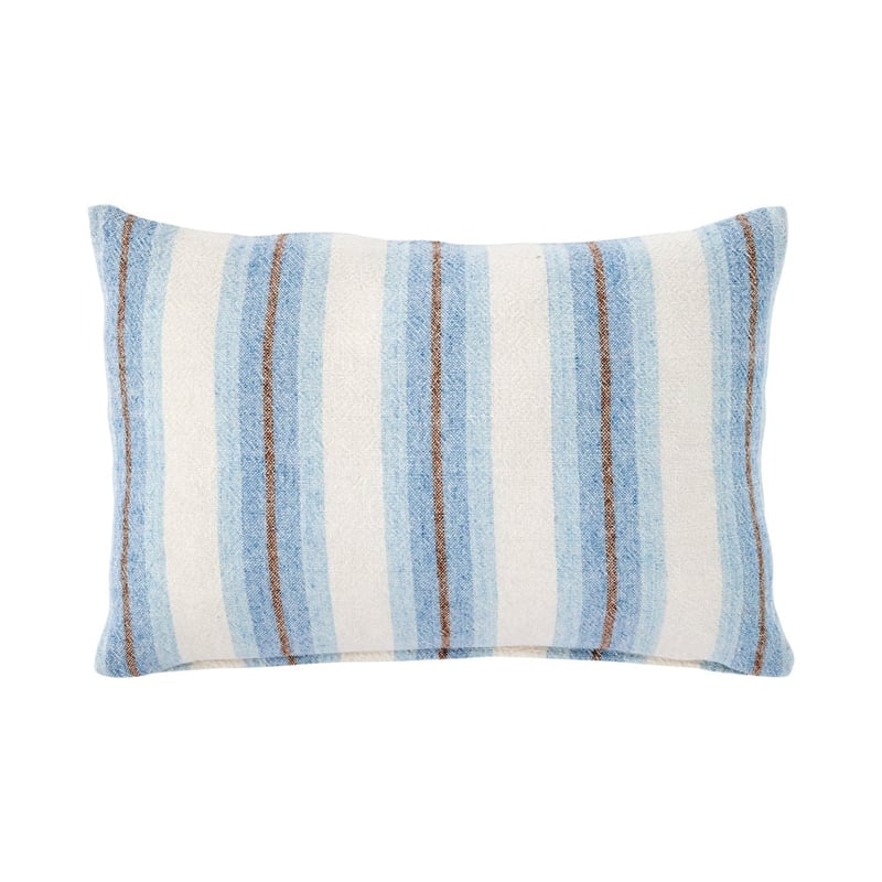Bellarine Blue Stripe Cushion