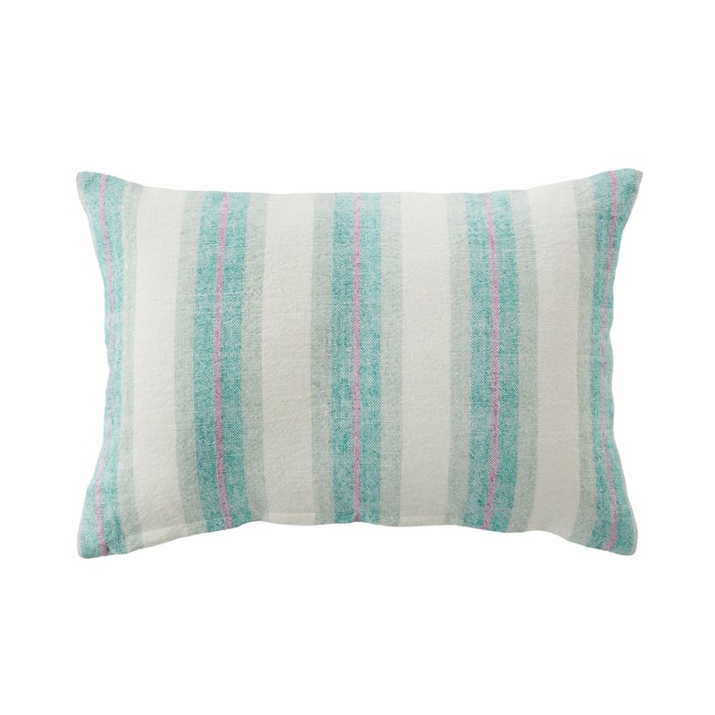 Bellarine Green Stripe Cushion