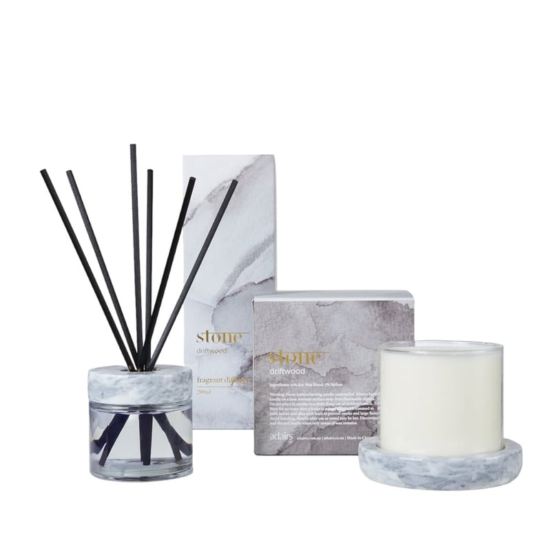 Stone Driftwood Candle 500g