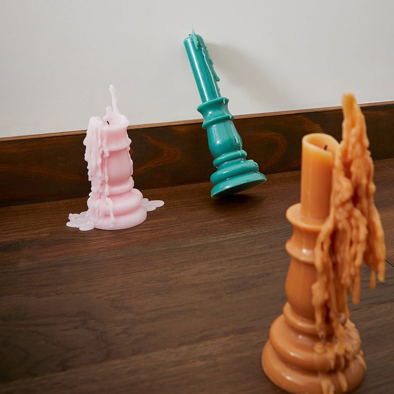 Chateau Sage Green Pillar Candle