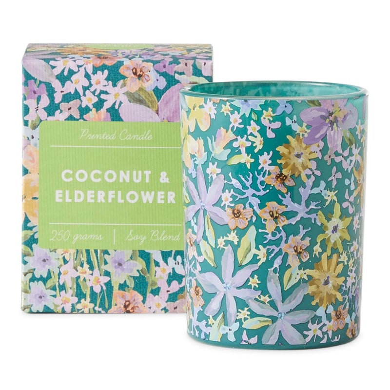Printed Coconut & Elderflower Candle