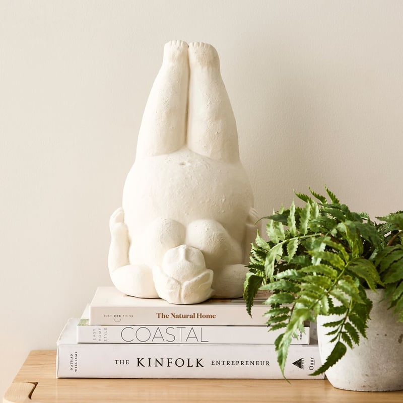 Yoga Romulus White Legs Up Statue