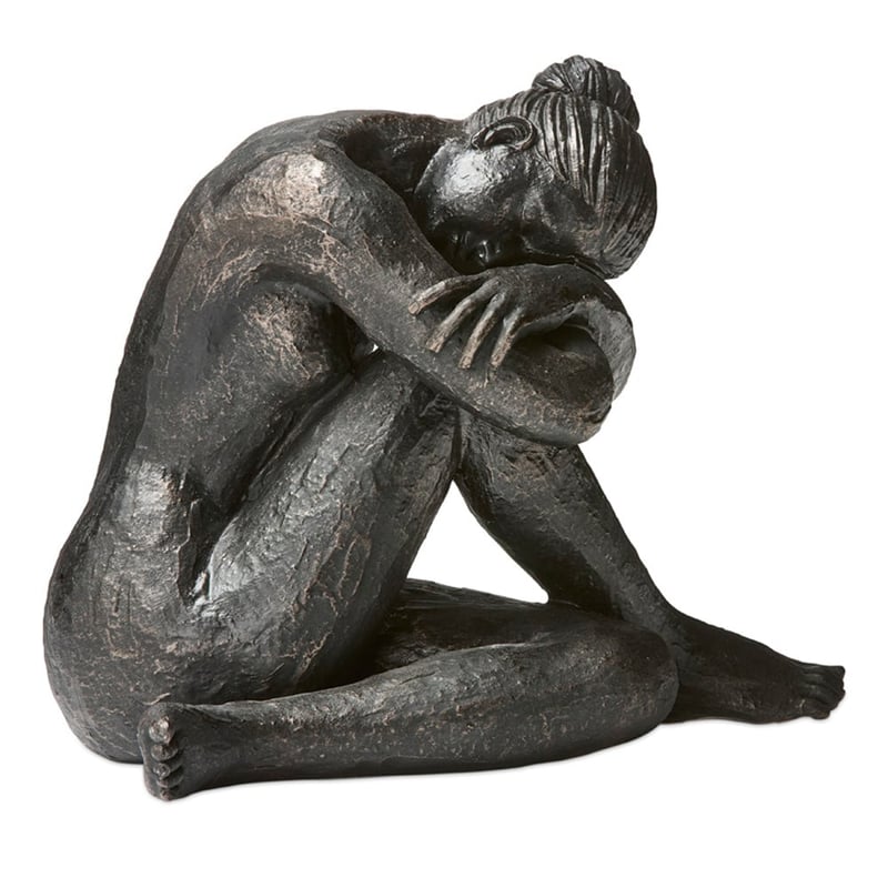 Pas De Deux Bronze Head Resting Statue