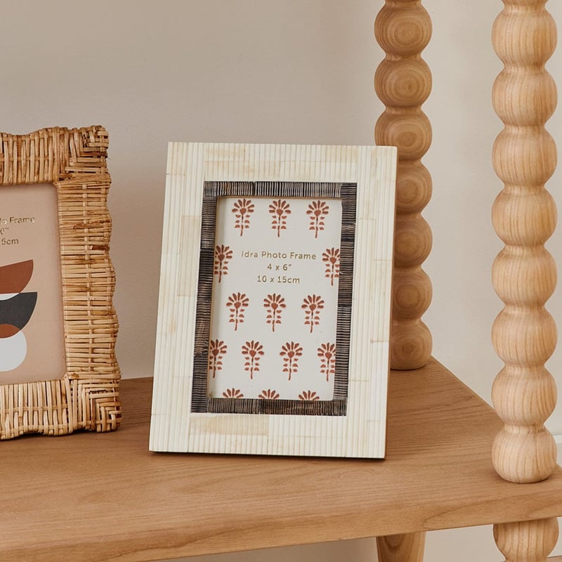 Idra Ivory & Natural Photo Frame