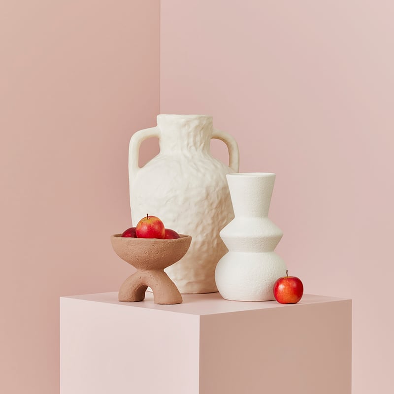 Angular White Vase
