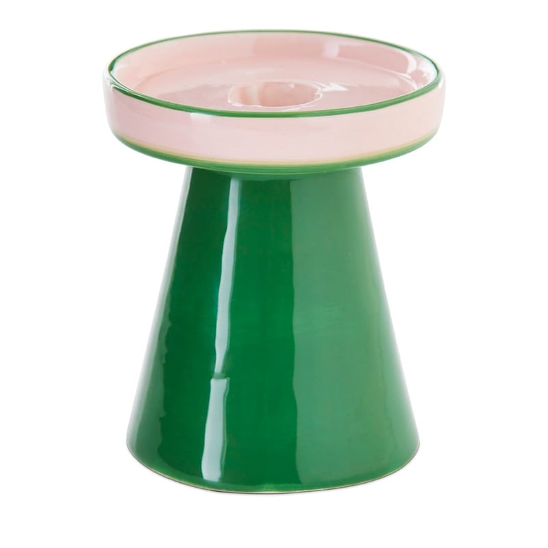 Contrast Green & Pink Candle Holder