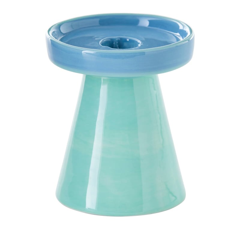 Contrast Mint & Blue Candle Holder
