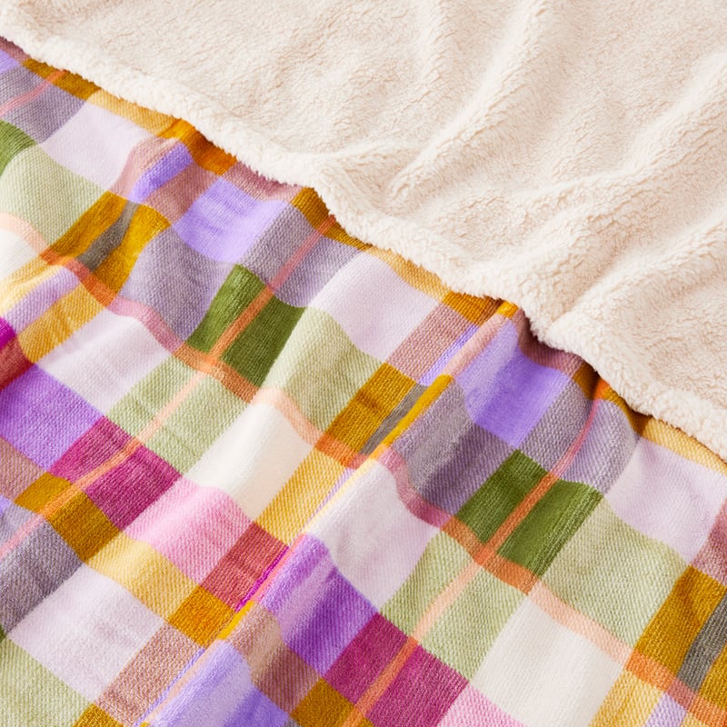 Maisy  Azure Check Pet Blanket