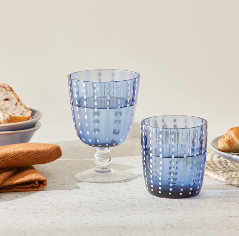 Amelia Sapphire Blue Drinkware