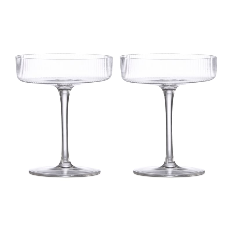 Hudson Clear Champagne Glass Pack of 2