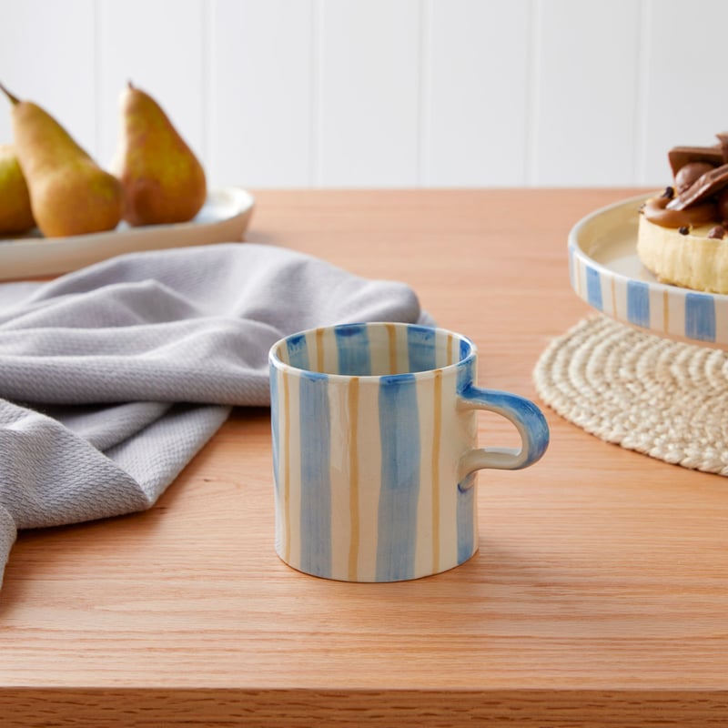 Soho Blue Stripe Servingware