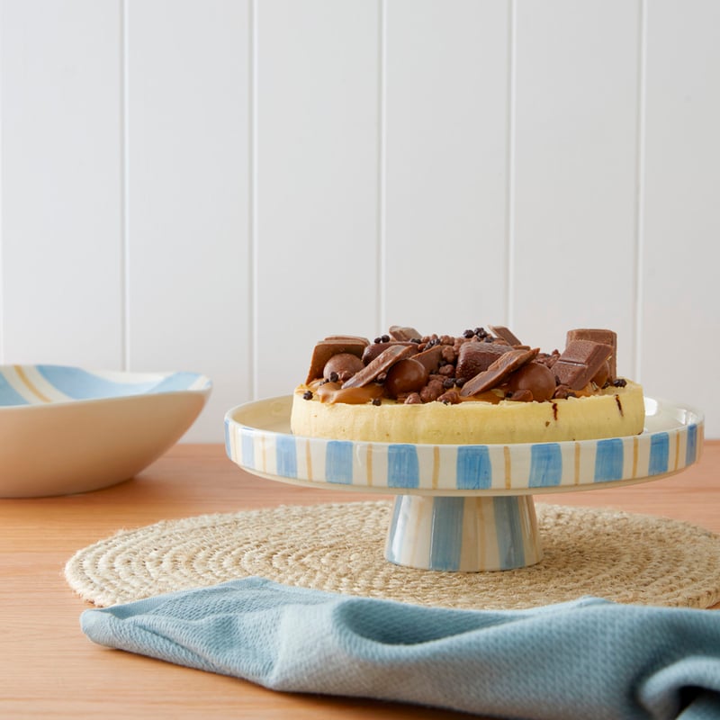 Soho Blue Stripe Servingware