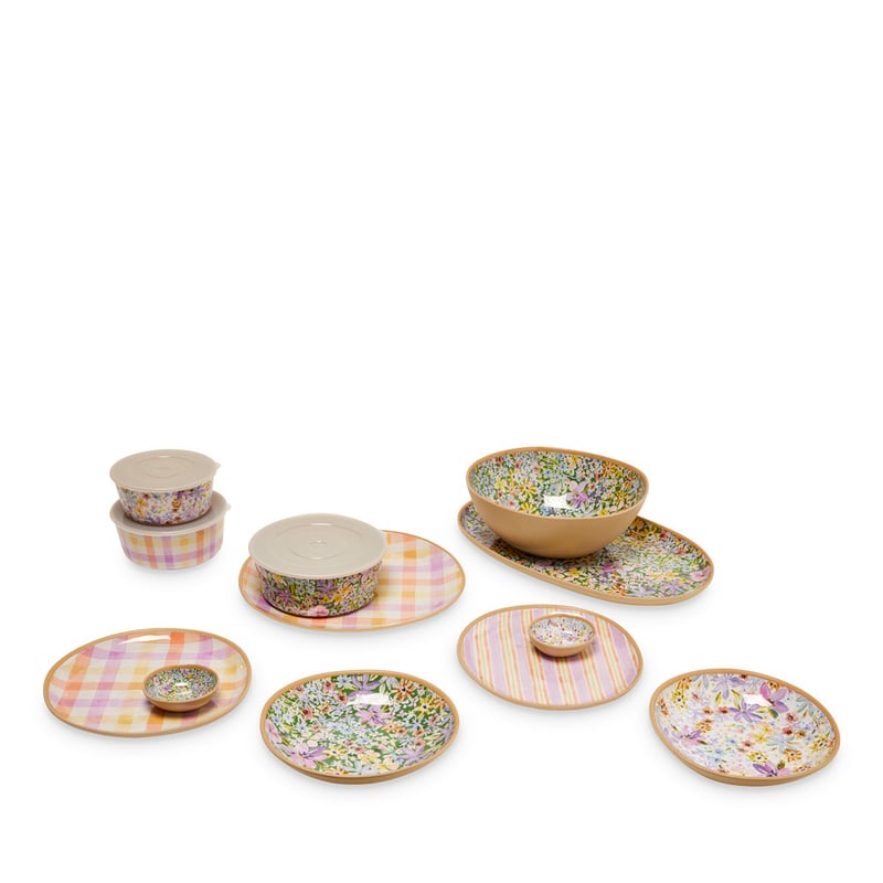 Summer Sorbet Gingham Melamine Servingware