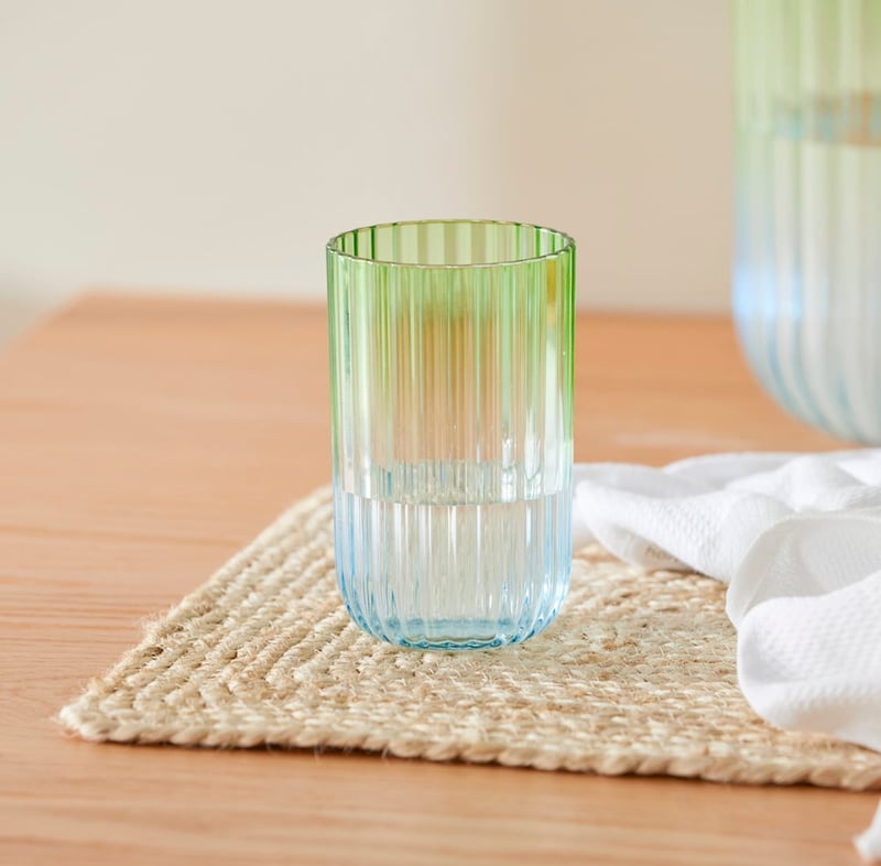 Positano Blue & Green Drinkware