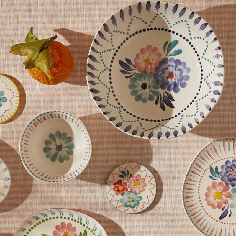 Valentina Handpainted Blue Servingware