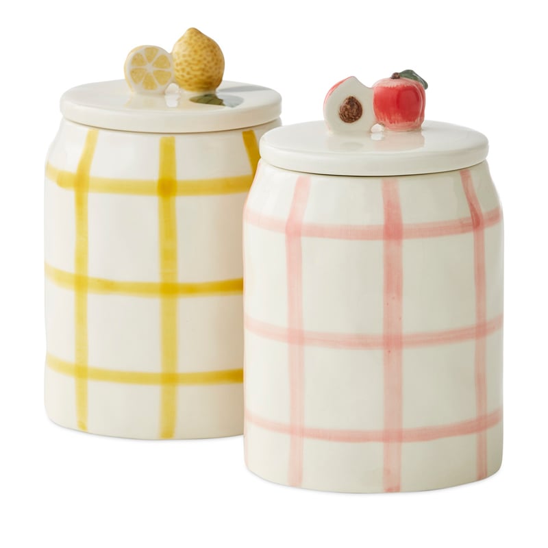 Charli Yellow Check Servingware
