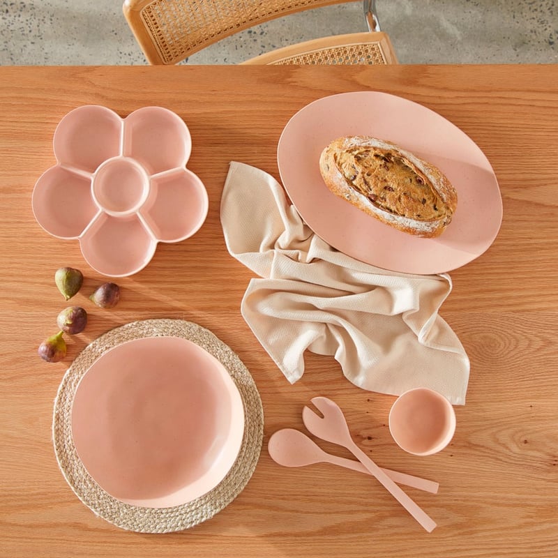 Capri Pink Bamboo Servingware