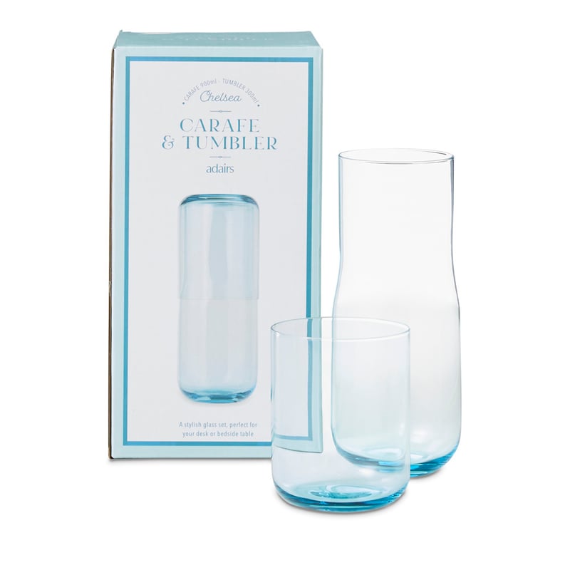 Chelsea Light Blue Carafe & Tumbler