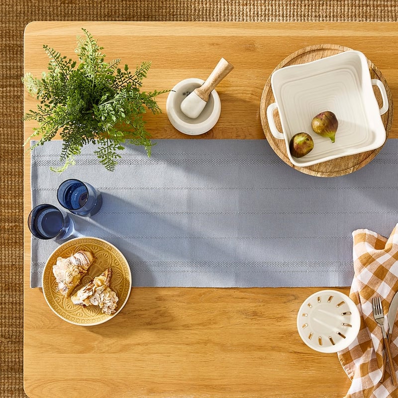 Ishana Blue Table Runner