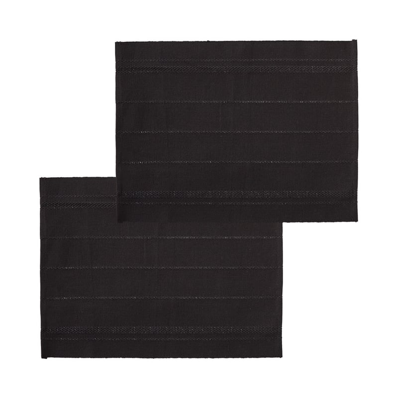 Ishana Black Placemat 2 Pack