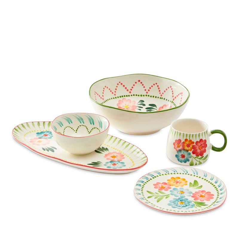 Valentina Handpainted Green Servingware
