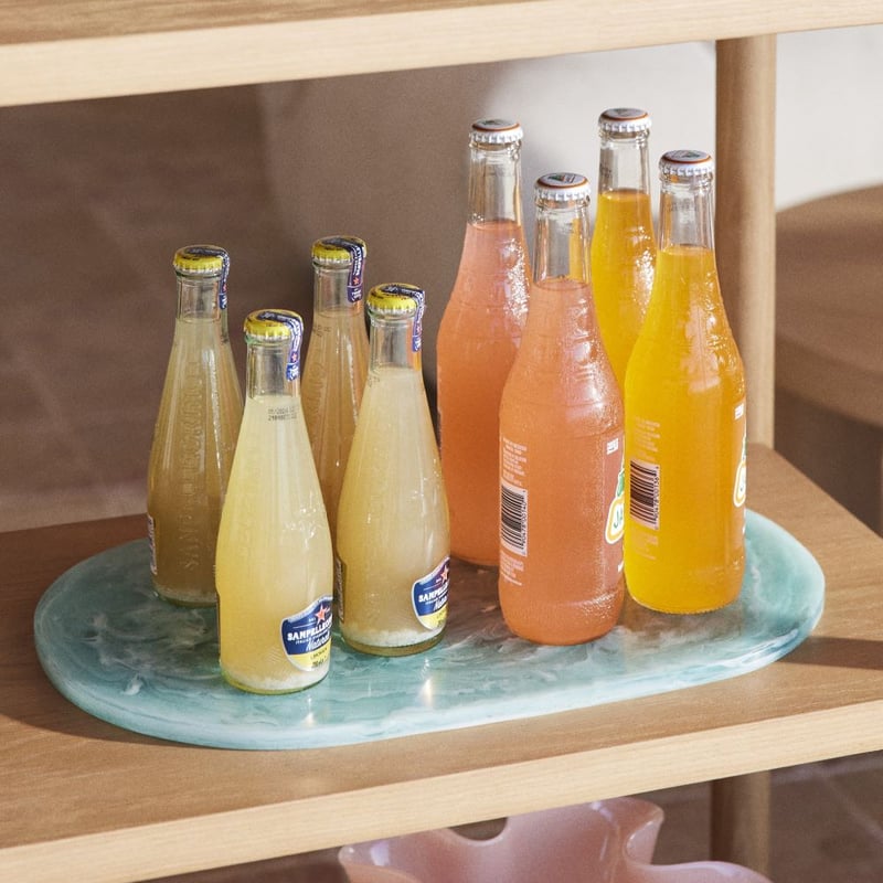 Calypso Mint Resin Food Platter